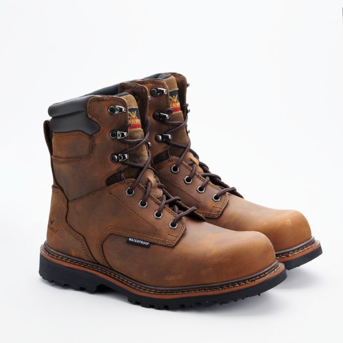 8 IN W/P V-SERIES BRN SAFETY
