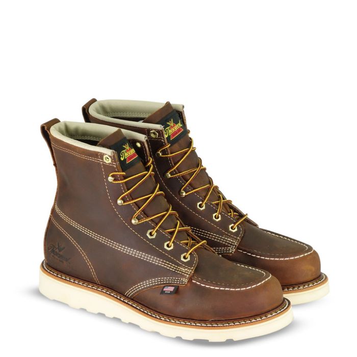 6 IN BROWN MOC TOE