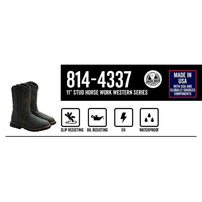 SQ TOE WP CRAZYHORSE SOFT TOE